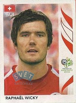 Rapha?l Wicky Switzerland samolepka Panini World Cup 2006 #486