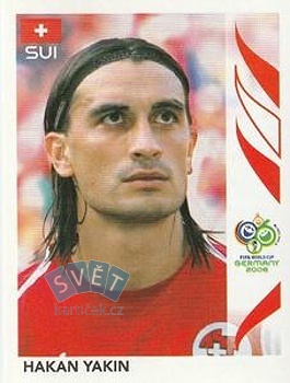 Hakan Yakin Switzerland samolepka Panini World Cup 2006 #487