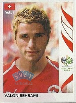 Valon Behrami Switzerland samolepka Panini World Cup 2006 #488