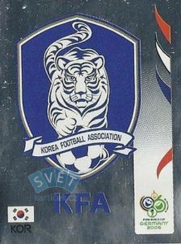 Team Emblem South Korea samolepka Panini World Cup 2006 #493