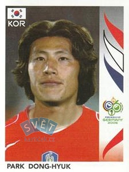 Park Dong-Hyuk South Korea samolepka Panini World Cup 2006 #495