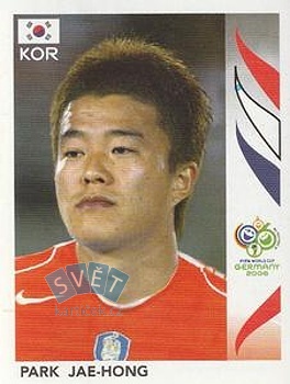 Park Jae-Hong South Korea samolepka Panini World Cup 2006 #496