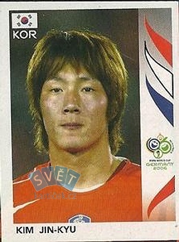 Kim Jin-Kyu South Korea samolepka Panini World Cup 2006 #498