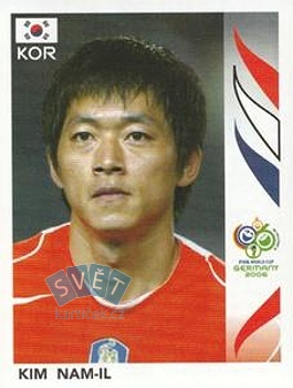 Kim Nam-Il South Korea samolepka Panini World Cup 2006 #505