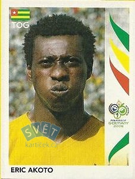 Eric Akoto Togo samolepka Panini World Cup 2006 #515