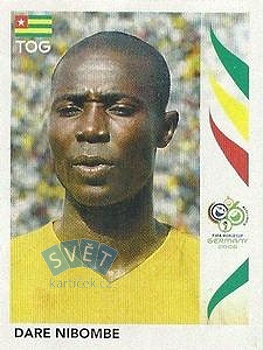 Dare Nibombe Togo samolepka Panini World Cup 2006 #518
