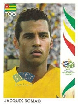 Jacques-Alaixys Romao Togo samolepka Panini World Cup 2006 #524