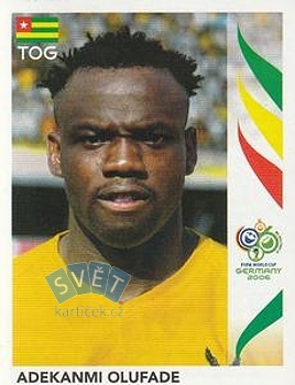 Adekanmi Olufade Togo samolepka Panini World Cup 2006 #529