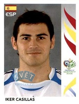 Iker Casillas Spain samolepka Panini World Cup 2006 #532