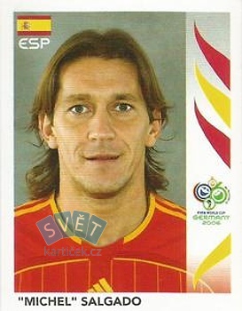 Michel Salgado Spain samolepka Panini World Cup 2006 #537