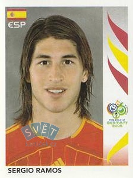 Sergio Ramos Spain samolepka Panini World Cup 2006 #538