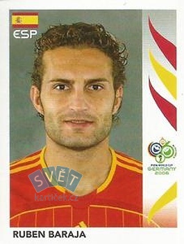 Ruben Baraja Spain samolepka Panini World Cup 2006 #540