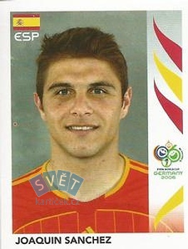 Joaquin Sanchez Spain samolepka Panini World Cup 2006 #543