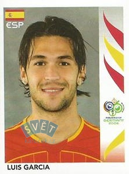 Luis Garcia Spain samolepka Panini World Cup 2006 #544