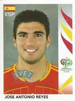 Jose Antonio Reyes Spain samolepka Panini World Cup 2006 #546