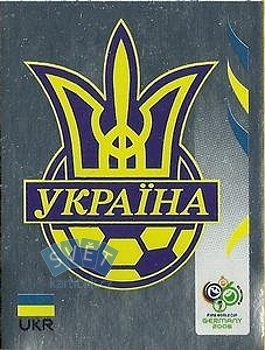 Team Emblem Ukraine samolepka Panini World Cup 2006 #550