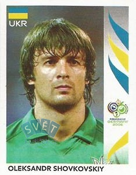 Oleksandr Shovkovskiy Ukraine samolepka Panini World Cup 2006 #551