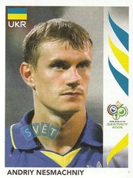 Andriy Nesmachniy Ukraine samolepka Panini World Cup 2006 #553