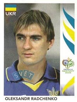 Oleksandr Radchenko Ukraine samolepka Panini World Cup 2006 #554