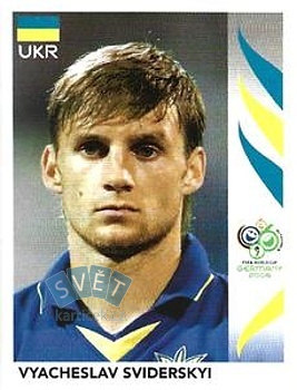 Vyacheslav Sviderskyi Ukraine samolepka Panini World Cup 2006 #556