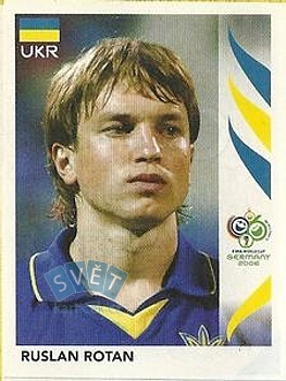 Ruslan Rotan Ukraine samolepka Panini World Cup 2006 #560