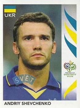 Andriy Shevchenko Ukraine samolepka Panini World Cup 2006 #565