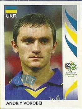 Andriy Vorobei Ukraine samolepka Panini World Cup 2006 #566