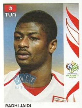 Radhi Jaidi Tunisia samolepka Panini World Cup 2006 #573