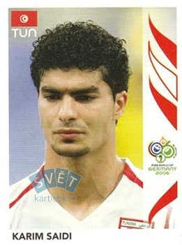 Karim Saidi Tunisia samolepka Panini World Cup 2006 #574