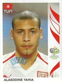 Alaeddine Yahia Tunisia samolepka Panini World Cup 2006 #576