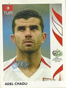 Adel Chadli Tunisia samolepka Panini World Cup 2006 #579