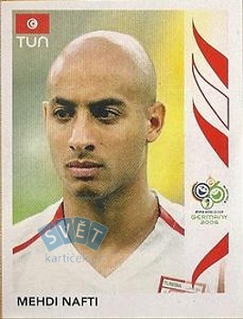 Mehdi Nafti Tunisia samolepka Panini World Cup 2006 #582