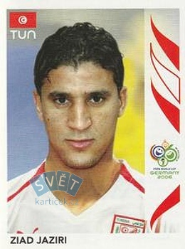 Ziad Jaziri Tunisia samolepka Panini World Cup 2006 #584