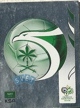 Team Emblem Saudi Arabia samolepka Panini World Cup 2006 #587