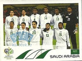 Team Photo Saudi Arabia samolepka Panini World Cup 2006 #588