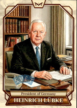 Heinrich Luebke President of Germany World's Monarchs Series 2 2026 #127
