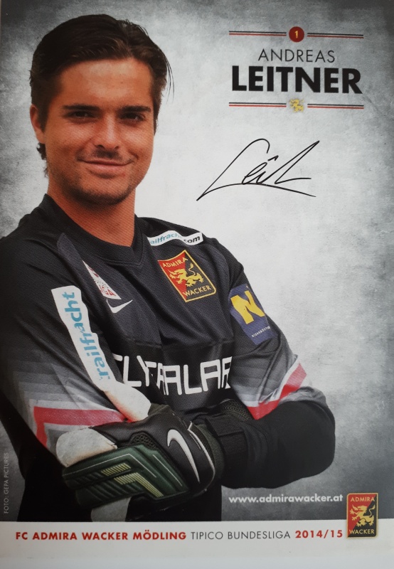 FC Admira Wacker Modling 2014/15 sada 29 podpisových karet s autogramy