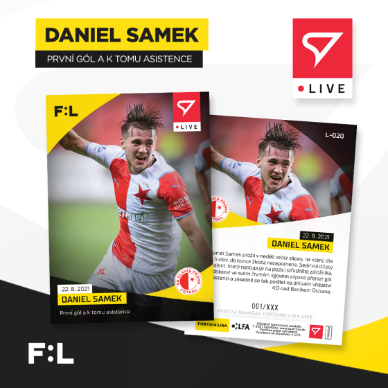 Daniel Samek Slavia Praha FORTUNA:LIGA 2021/22 LIVE /208 #L-020