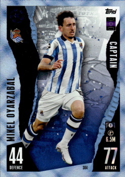 Mikel Oyarzabal Real Sociedad 2023/24 Topps Match Attax UEFA ChL Crystal Parallel #304