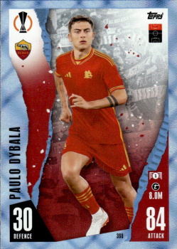 Paulo Dybala AS Roma 2023/24 Topps Match Attax UEFA ChL Crystal Parallel #360