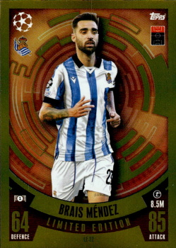 Brais Mendez Real Sociedad 2023/24 Topps Match Attax UEFA ChL Limited Edition #LE22
