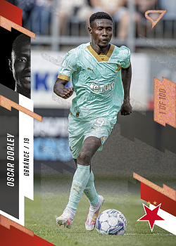 Oscar Dorley Slavia Praha SportZoo FORTUNA:LIGA 2023/24 1. serie Cooper /100 #17