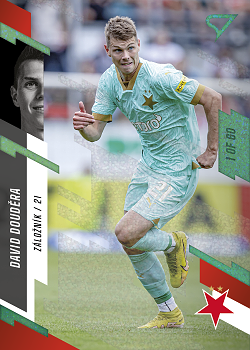David Doudera Slavia Praha SportZoo FORTUNA:LIGA 2023/24 1. serie Green /60 #20