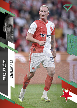 Petr Sevcik Slavia Praha SportZoo FORTUNA:LIGA 2023/24 1. serie Green /60 #24
