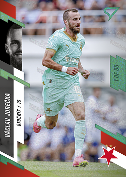 Vaclav Jurecka Slavia Praha SportZoo FORTUNA:LIGA 2023/24 1. serie Green /60 #27
