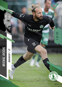 Michal Reichl Bohemians Praha SportZoo FORTUNA:LIGA 2023/24 1. serie Green /60 #43