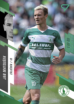 Jan Matousek Bohemians Praha SportZoo FORTUNA:LIGA 2023/24 1. serie Green /60 #51