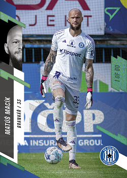 Matus Macik Sigma Olomouc SportZoo FORTUNA:LIGA 2023/24 1. serie Green /60 #67