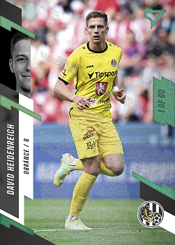 David Heidenreich Hradec Kralove SportZoo FORTUNA:LIGA 2023/24 1. serie Green /60 #94