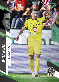 Matej Koubek Hradec Kralove SportZoo FORTUNA:LIGA 2023/24 1. serie Green /60 #101